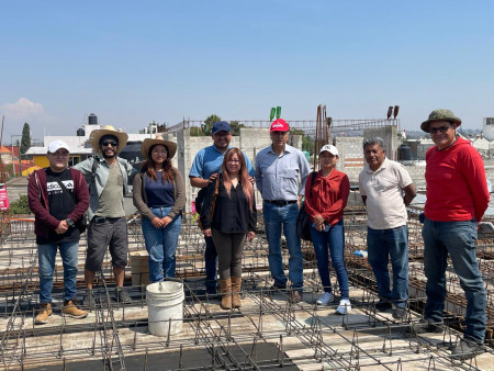 Visita de alumnos a  obra